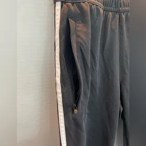 Adidas Climacool Classic Warm Up Pants Black with Side Stripe size small thumbnail 2