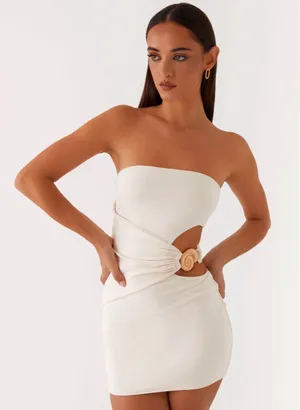 Peppermayo So Iconic Mini Dress Ivory thumbnail 1