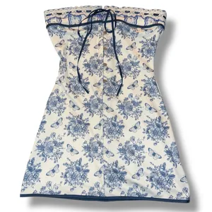 Coquette Floral Mini Strapless Dress thumbnail 3
