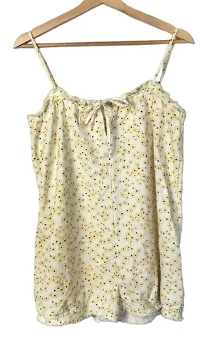 Urban Outfitters UO White‎ Sunflower Printed Romper S thumbnail 1
