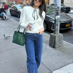 CeCe Off White Scarf Cardigan Sweater MEDIUM Business Casual Career Work $90 thumbnail 9