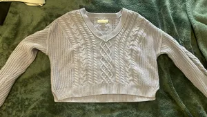 Aeropostale Sweater Knit Cable Cropped thumbnail 2