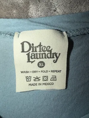 Dirtee Laundry Take Me Anywhere Long Sleeve Crop Top XL Blue thumbnail 5