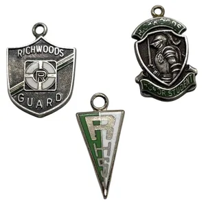 Vintage‎ Richwoods High SchooI Illinois Lot 3 Charm Pendant Sterling 925 Silver thumbnail 2