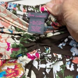Fire Los Angeles Asymmetrical Pink and Green Gown thumbnail 2