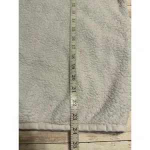 Patagonia Quarter Zip Sherpa Fleece Pullover Women Medium Off White Warm Hiking thumbnail 5