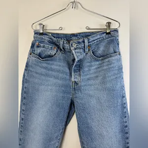 Levi’s big E reproduction button fly 501 straight blue jeans 30 thumbnail 2