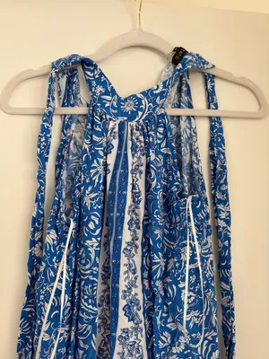 Boutique Maxi Dress Blue Design thumbnail 4