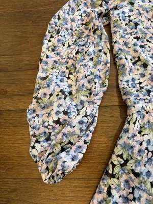 VICI Pastel Floral Tie-Waist Tiered Mini Dress Medium - C52-051 thumbnail 5
