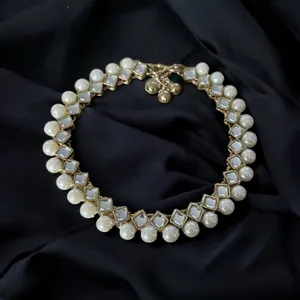 Vinthae RJ Signed Pearl Anklet Gold thumbnail 2