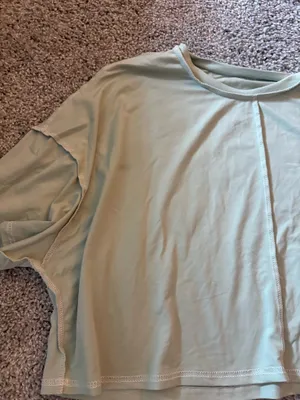Light Green Cropped Shein Top thumbnail 2