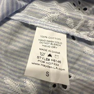 S8. Hayden blue striped button up shirt thumbnail 3