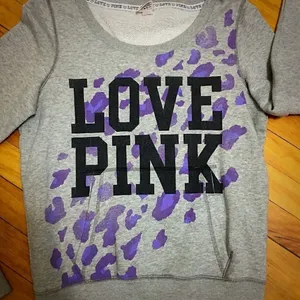VS PINK Vintage Cheetah Uni pocket sweatshirt‎ thumbnail 2