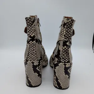 Coach Elisa Bootie FG2901 Womens‎ Snakeskin Leather Block Heel Ankle Boots 6B thumbnail 6