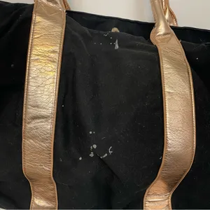 Victoria’s Secret rose gold canvas large tote bag thumbnail 7