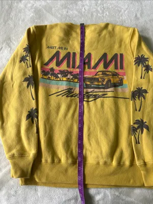 Ford Yellow Miami Crewneck Size XS thumbnail 6