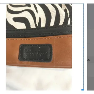 Boetree Boutique Zebra Print Canvas Wristlet EUC thumbnail 6