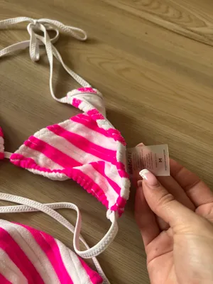 Bright Swimwear pink horizon set thumbnail 9