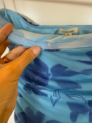 Rachel Pally Blue Floral Strapless Maxi Dress thumbnail 4