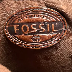 Fossil Crossbody Bag‎ Croc Embossed Leather Brown Women Small ZB5438 thumbnail 7