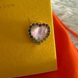 Kurt Geiger Pace‎ Crystal Opal Heart Earrings thumbnail 4