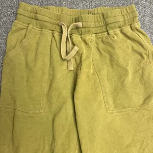 The Territory Ahead Olive Green Cotton Lounge Pants LX 29 Drawstring Wide Leg thumbnail 2