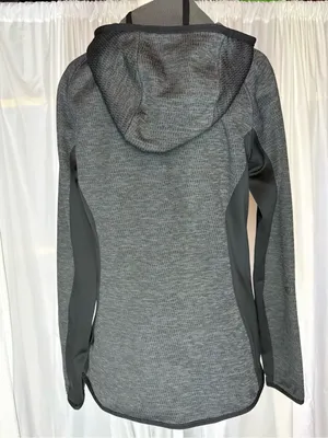The North Face Women's Charcoal Gray Hooded Zip Jacket Size M thumbnail 2