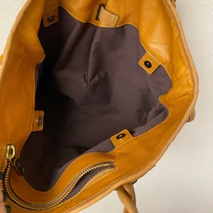Chloé Amy Large Caramel Leather Braided Handle Tote Shoulder Bag thumbnail 4