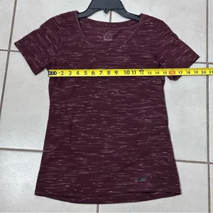 Nike Women Maroon‎ Athletic Basic Dri-Fit shirt size small thumbnail 6