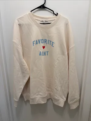 Favorite Daughter “Aunt” Heart Logo Sweatshirt NWT thumbnail 1