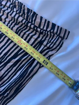 LOFT Tan & Black Zebra Stripe Sleeveless Midi Dress thumbnail 6