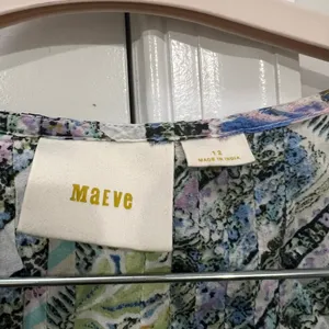 Maeve Anthropologie Maya Flutter Sleeve Top Size 12 US thumbnail 4