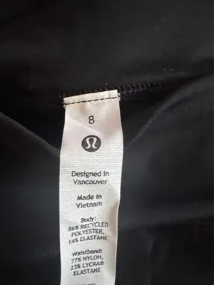 NWT Black Lululemon Pace Rival Skirt size 8 thumbnail 2