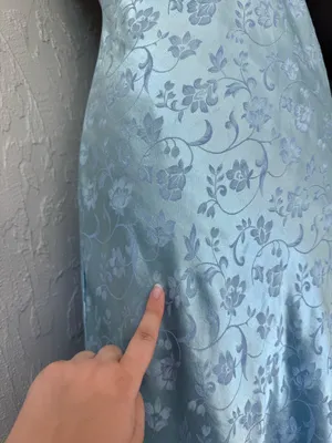 Steppin Out 1990s Vintage Blue Slip Dress thumbnail 9