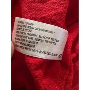 Universal Thread Midi Dress M Red‎ Tiered Cotton Crossback Sun Dress Cottagecore thumbnail 8