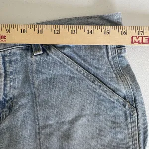 Tommy Hilfiger Vintage 1990's Cargo Denim Shorts Light Blue 100% Cotton Size 6 thumbnail 10
