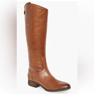 Sam Edelman Tan Leather Over the Knee Boots thumbnail 3