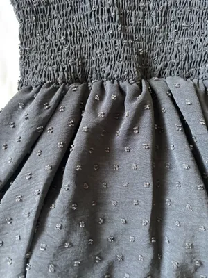 Black Smocked Romper thumbnail 2