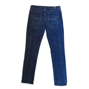 American Eagle Women Skinny Jeans Blue Denim Medium Wash Size 8 Regular Stretch thumbnail 2