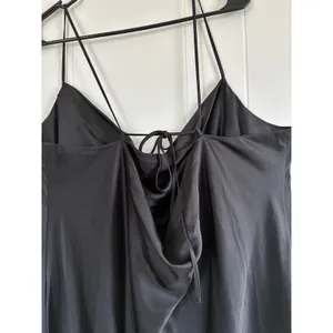 NWT Old‎ Navy The Occasion Black Satin Cowl Neck Maxi Dress XXL Tall Open Back thumbnail 7