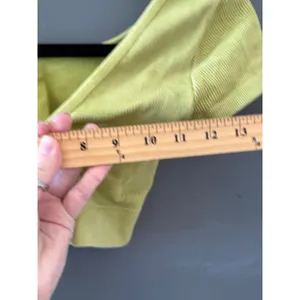 Aerie Ribbed Seamless O-Ring Crop Top Lime Green Short Sleeve‎ V-Neck Small S/P thumbnail 4