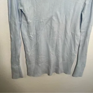 Victoria's‎ Secret Women's Size Small Crewneck Sweater Light Blue Semi-Sheer thumbnail 9