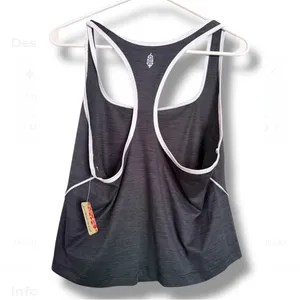 FREE PEOPLE MOVEMENT - NWT - Run Fast Racerback Activewear Sporty Black Tank Top thumbnail 8