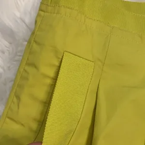J. Crew pleated A-line side zip skirt chartreuse cotton poplin 6 thumbnail 3