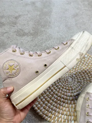 Converse All Starts Women’s Chuck Taylor Seasonal Lift Platform Sneakers Pink 8 thumbnail 12
