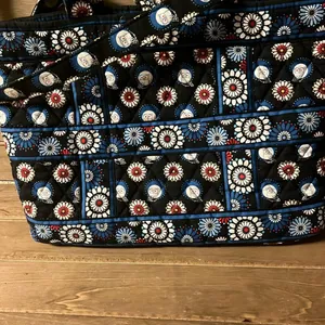Vera Bradley Tote 14 x 10 blue women's handbag thumbnail 2