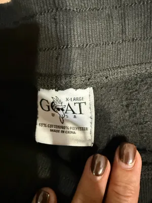 GOAT USA fleece joggers. Has side pockets and one back pocket. Excellent used condition. Worn and washed once, never dried. thumbnail 4