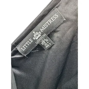 Little Mistress Black‎ Beaded Cap Sleeve Skater Dress Peach Chiffon Skirt thumbnail 5