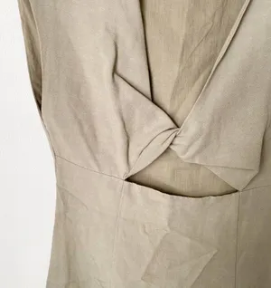 ZARA Linen Blend Cutout Mini Dress thumbnail 4
