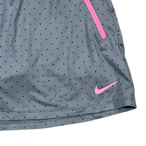 Nike Golf Dri Fit Skirt Womens Small Polka Dot gray / Pink Zip Pockets Athletic thumbnail 2